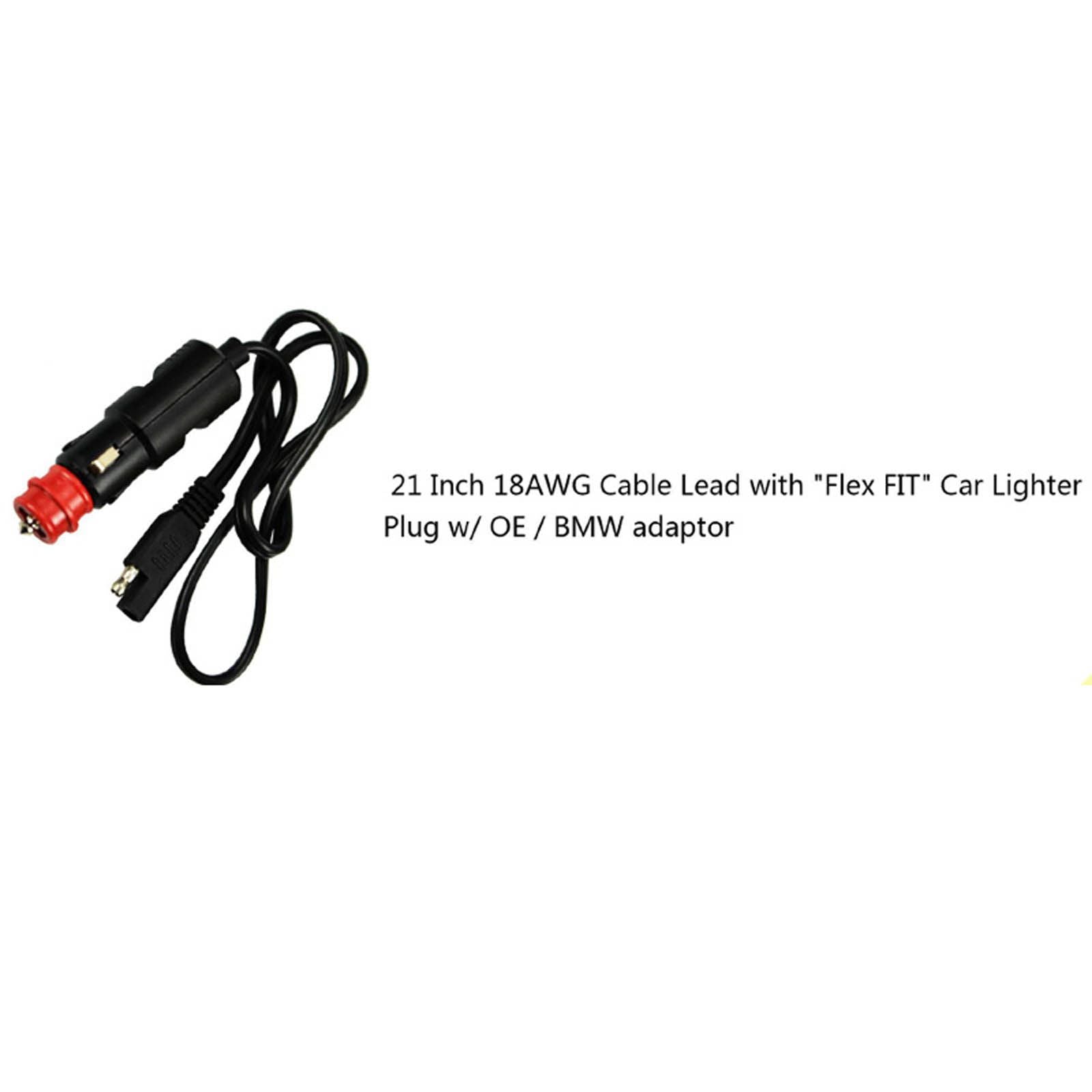 New MOTOBATT Charger Lead 53CM Car Lighter & BMW Adaptor #MBZCCMAP