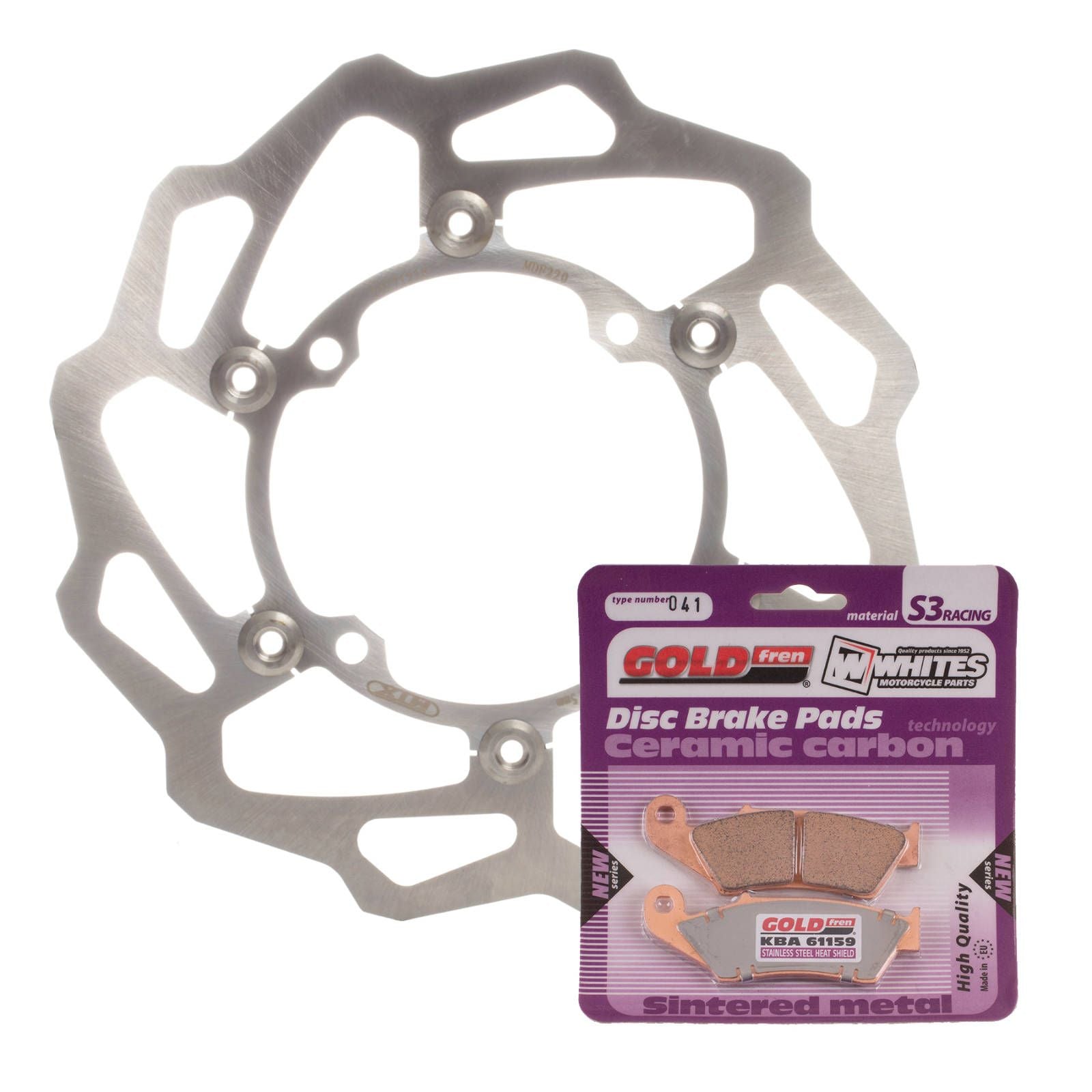 MTX Brake Disc & Pad Kit - Front For Kawasaki KX450F 2015-2018 - WAVE #MDKF03006