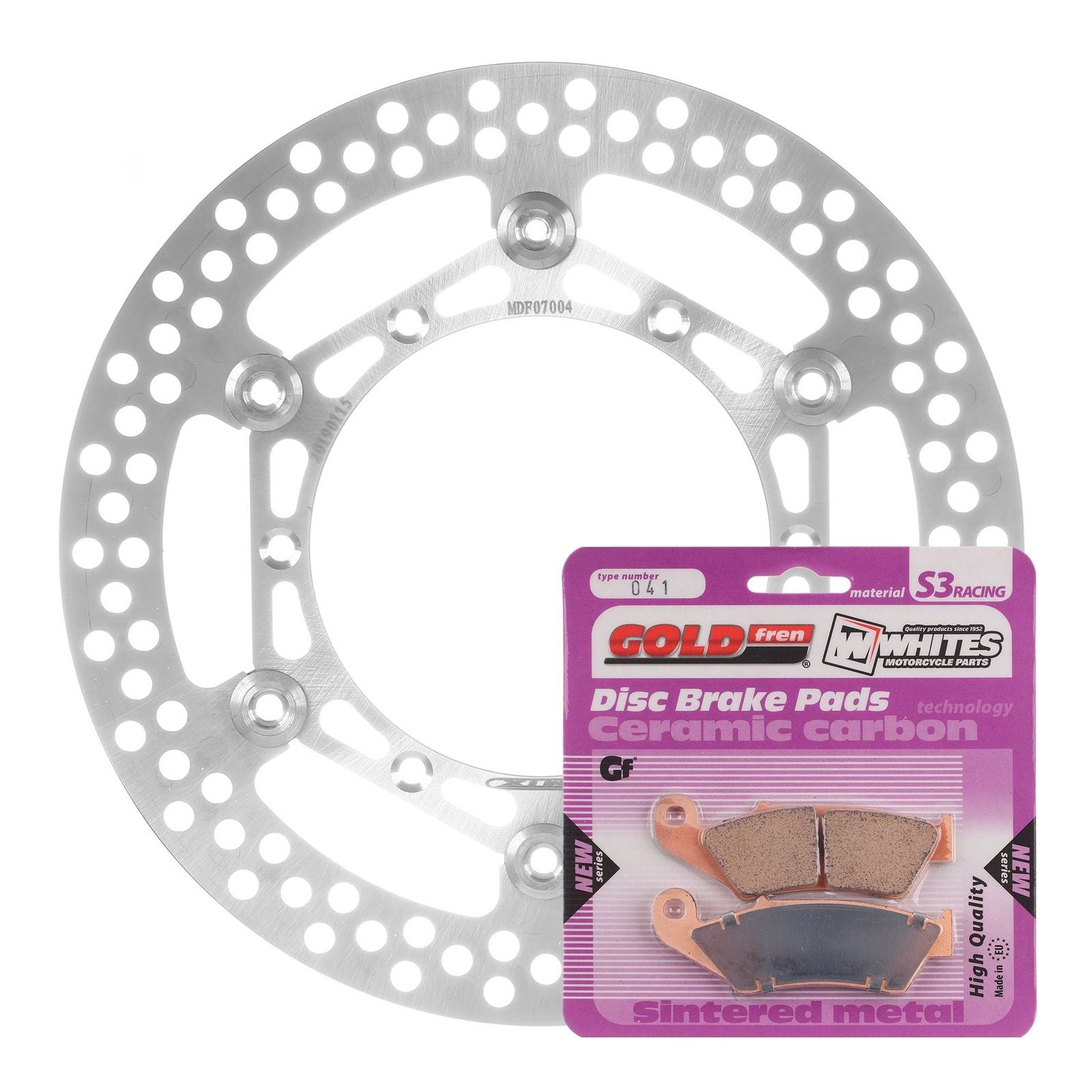 New MTX Brake Disc & Pad Kit - Front For Yamaha WR250F 2001-2016 #MDKF07008