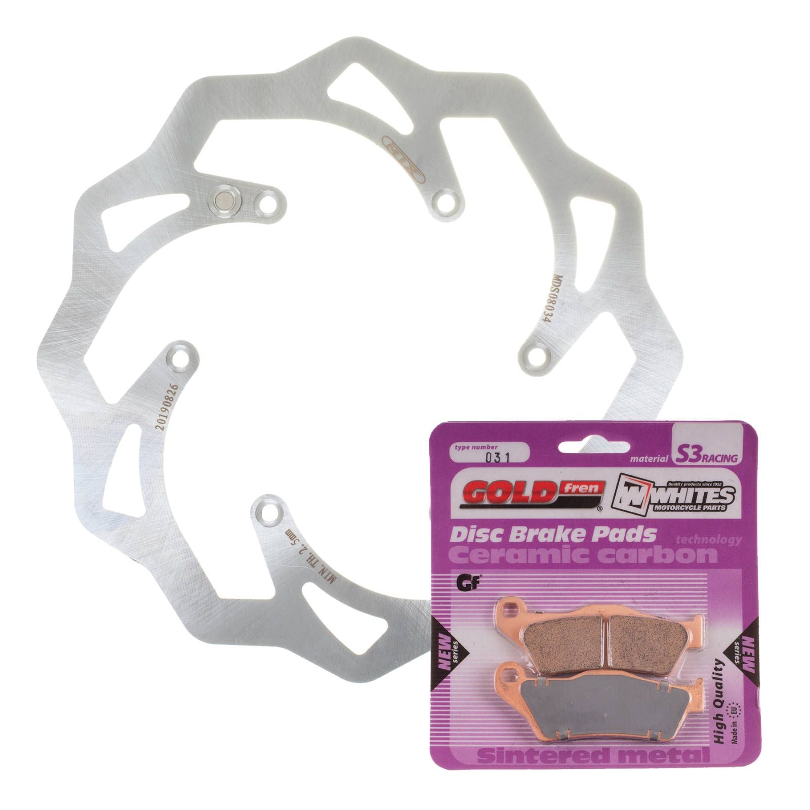 New MTX Brake Disc & Pad Kit - Front For KTM 450 EXC 2007-2016 - WAVE #MDKF08016