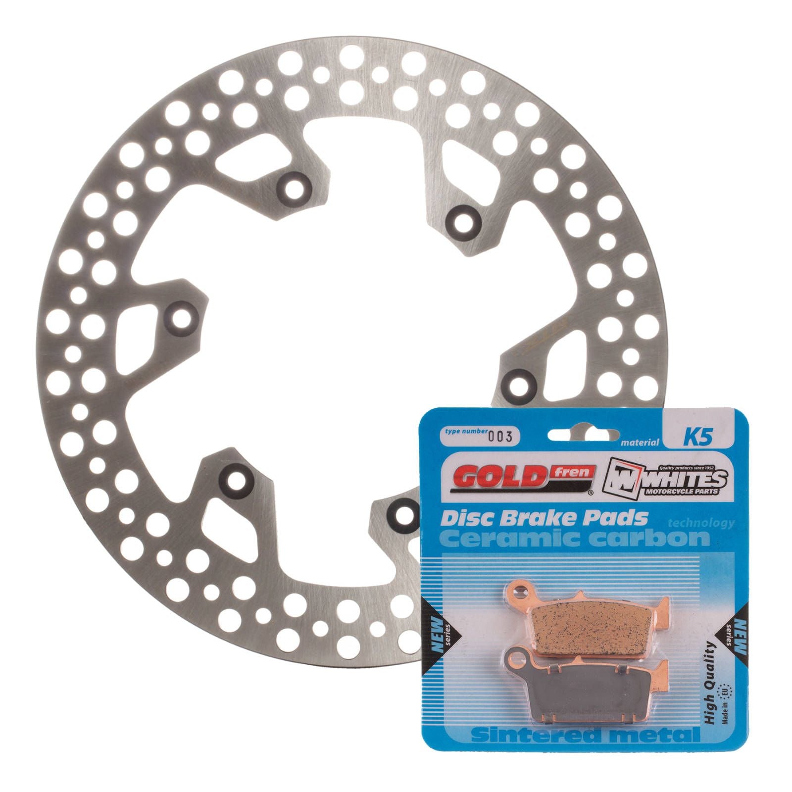 New MTX Brake Disc & Pad Kit - Rear For Yamaha YZ250F 2002 #MDKR07003