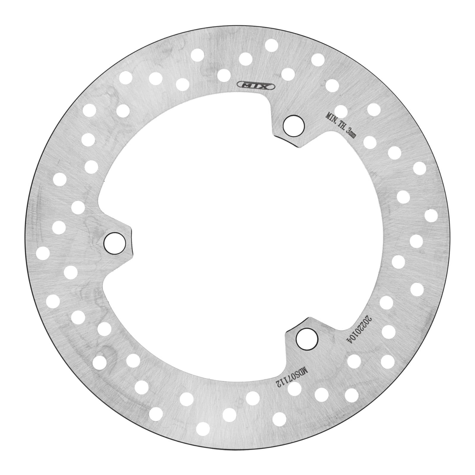 New MTX Brake Disc Rotor Solid Type - Front #MDS07112