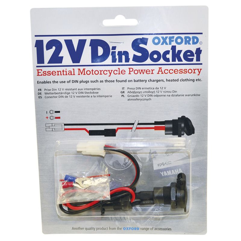 New OXFORD 12V DIN Power Socket for 18mm plugs #OXEL100