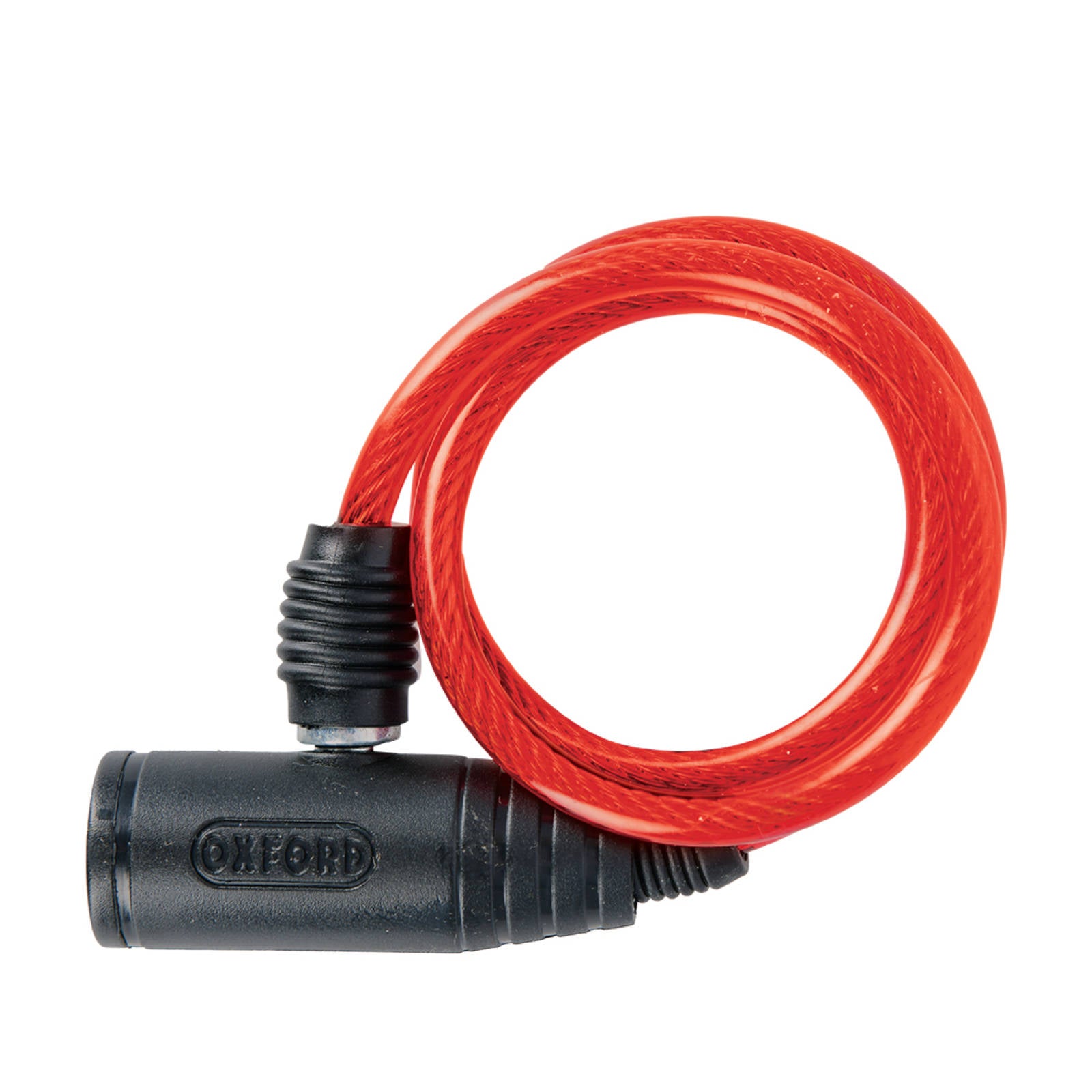 New OXFORD Bumper Cable Lock Red 6mm x 600mm #OXOF06