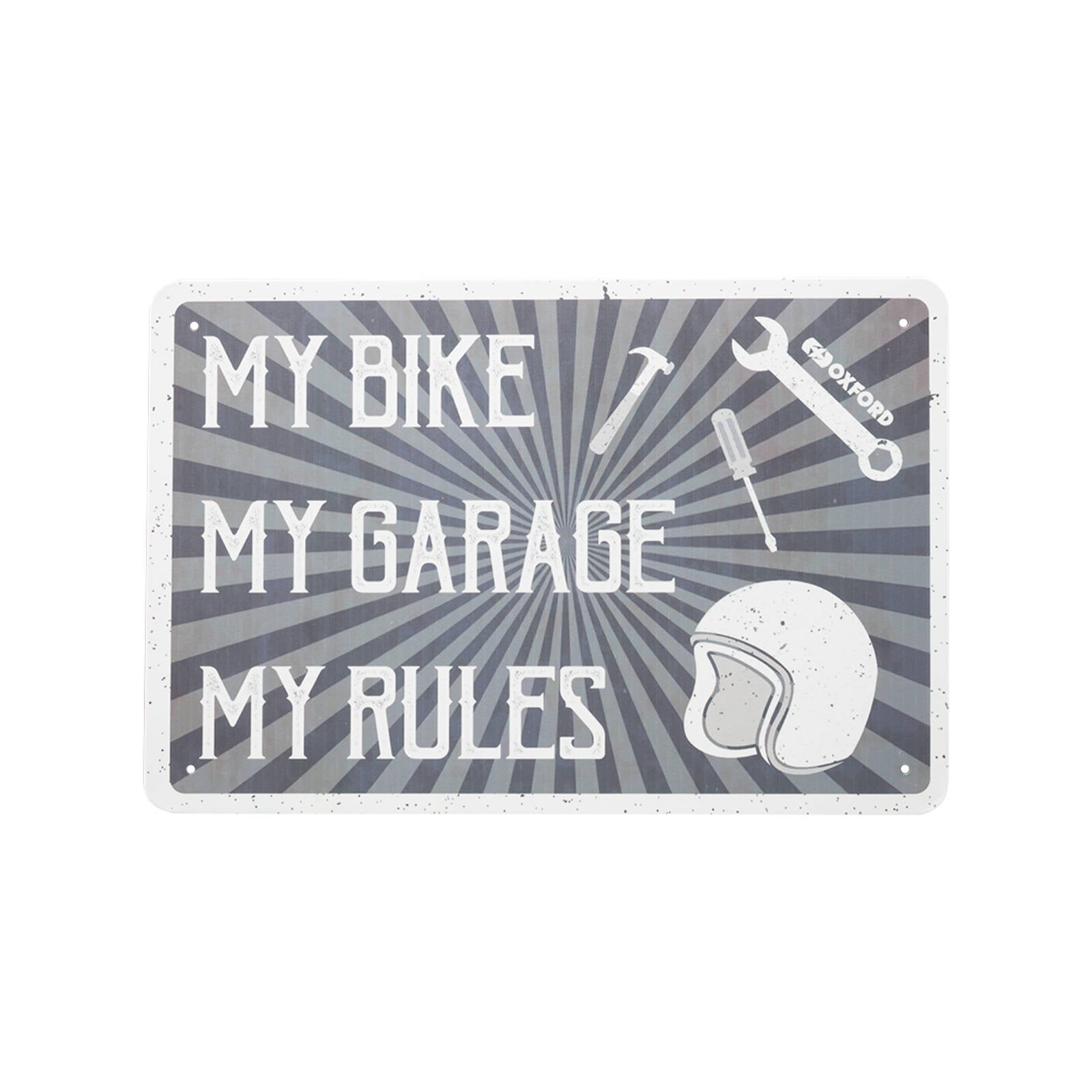 New OXFORD Garage Metal Sign: My Rules #OXOX378