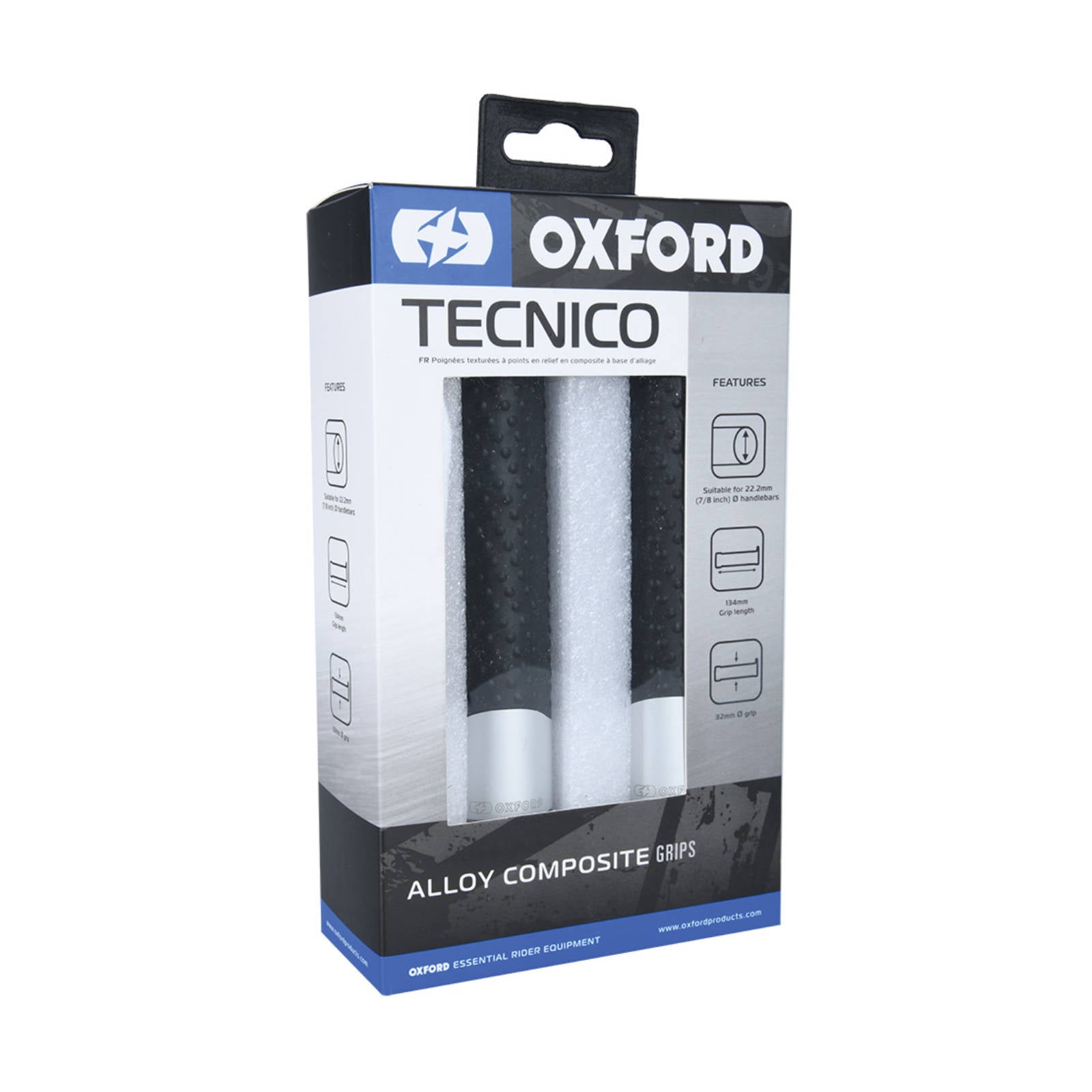New OXFORD Tecnico Grips - Silver #OXOX612