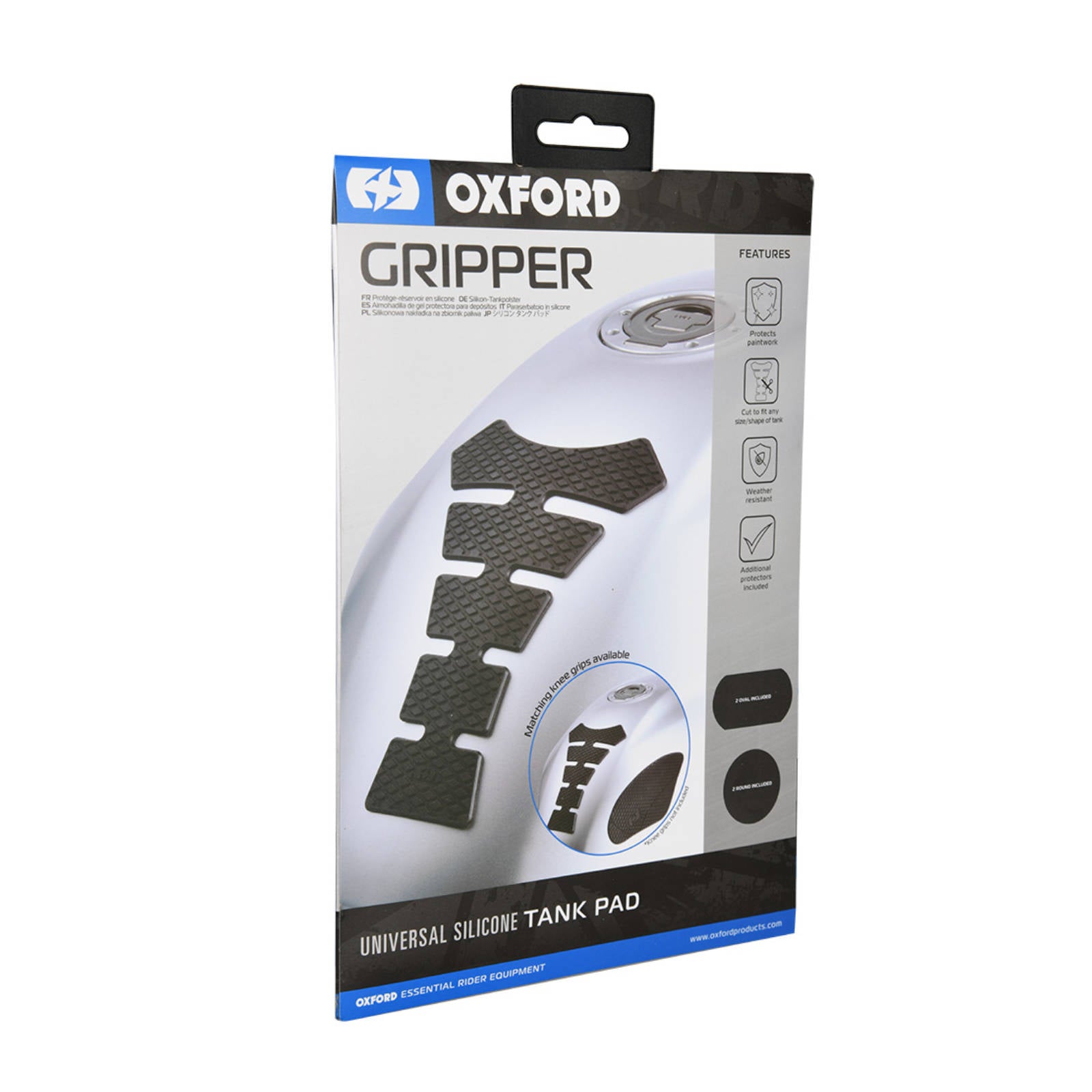 New OXFORD Gripper - Universal Silicone Tank Pad Spine 2.5mm #OXOX655