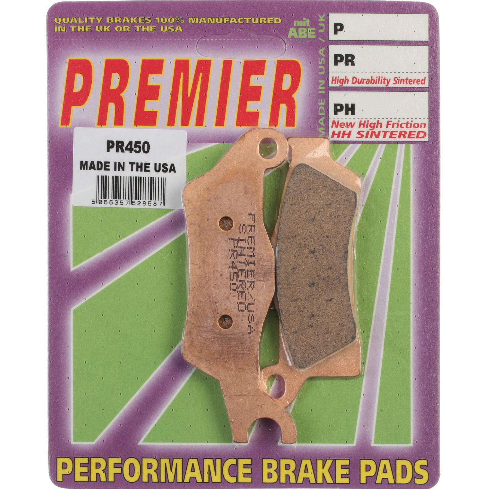 New PREMIER Brake Pad - PR Off-Road Sintered (GF310K5) #PBPR450