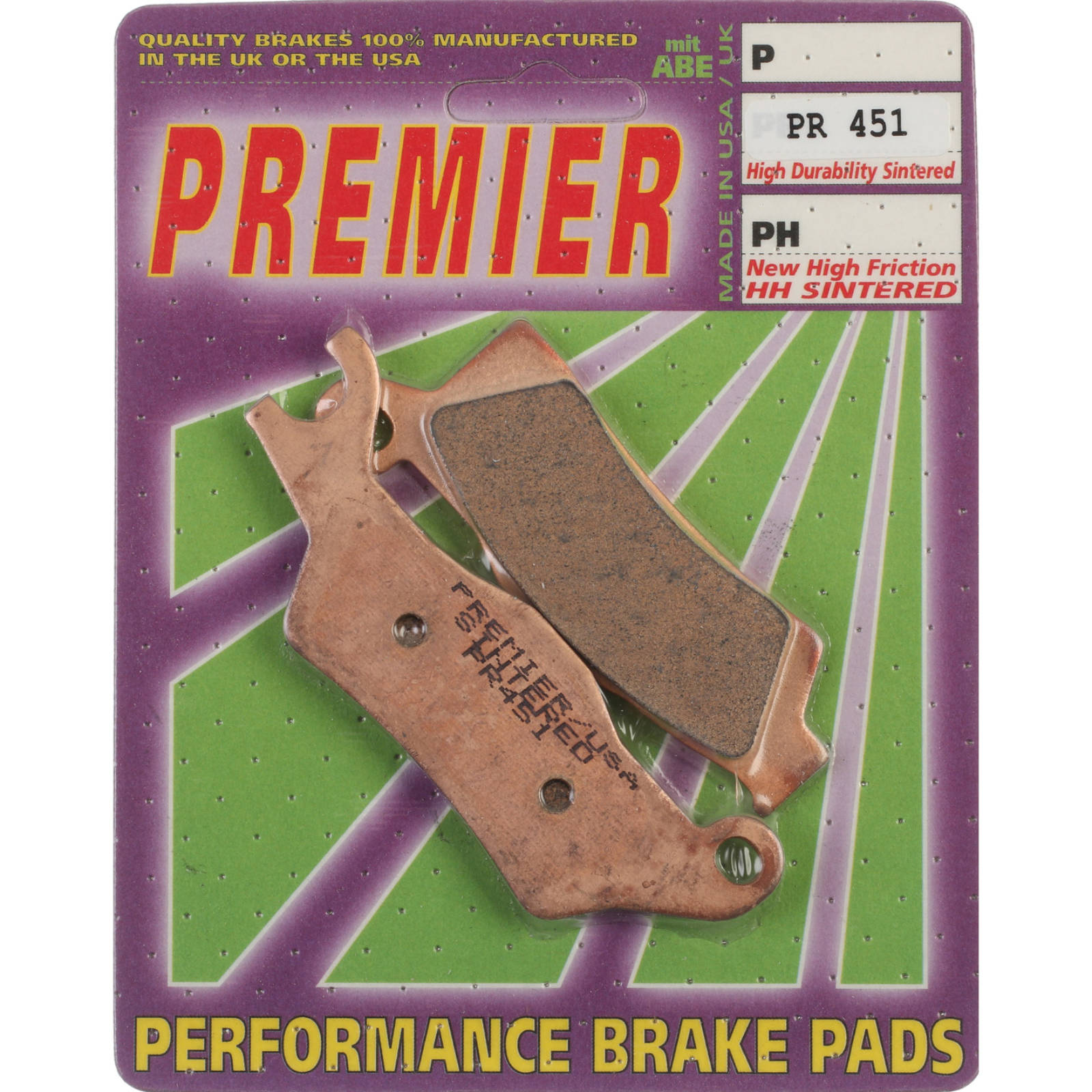 New PREMIER Brake Pad - PR Off-Road Sintered (GF309K5) #PBPR451
