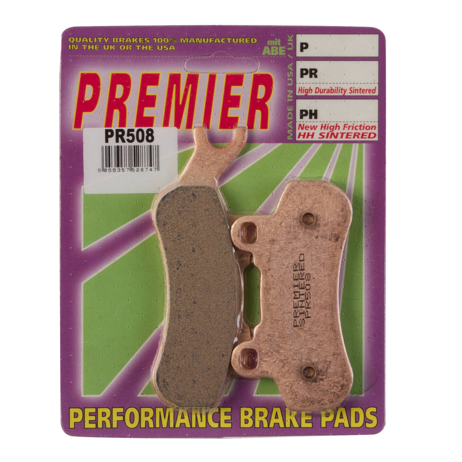 New PREMIER Brake Pad - PR Off-Road Sintered (GF376K5) #PBPR508