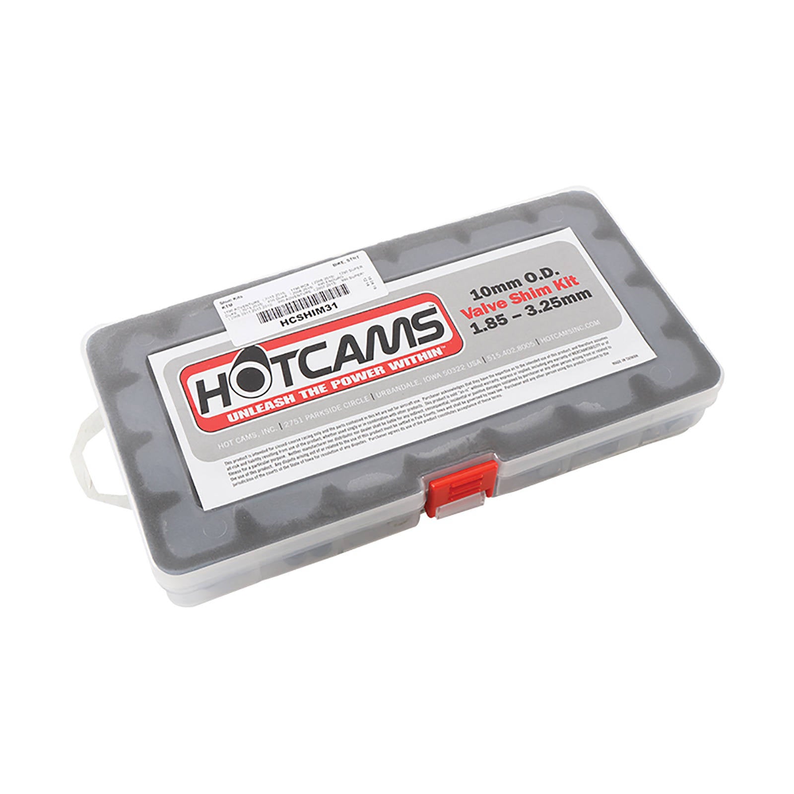 HOT CAMS Hot Cam Shim Kit 10.00mm (1.85mm-3.25mm in .05mm - 3 ea) #PWHCSHIM31