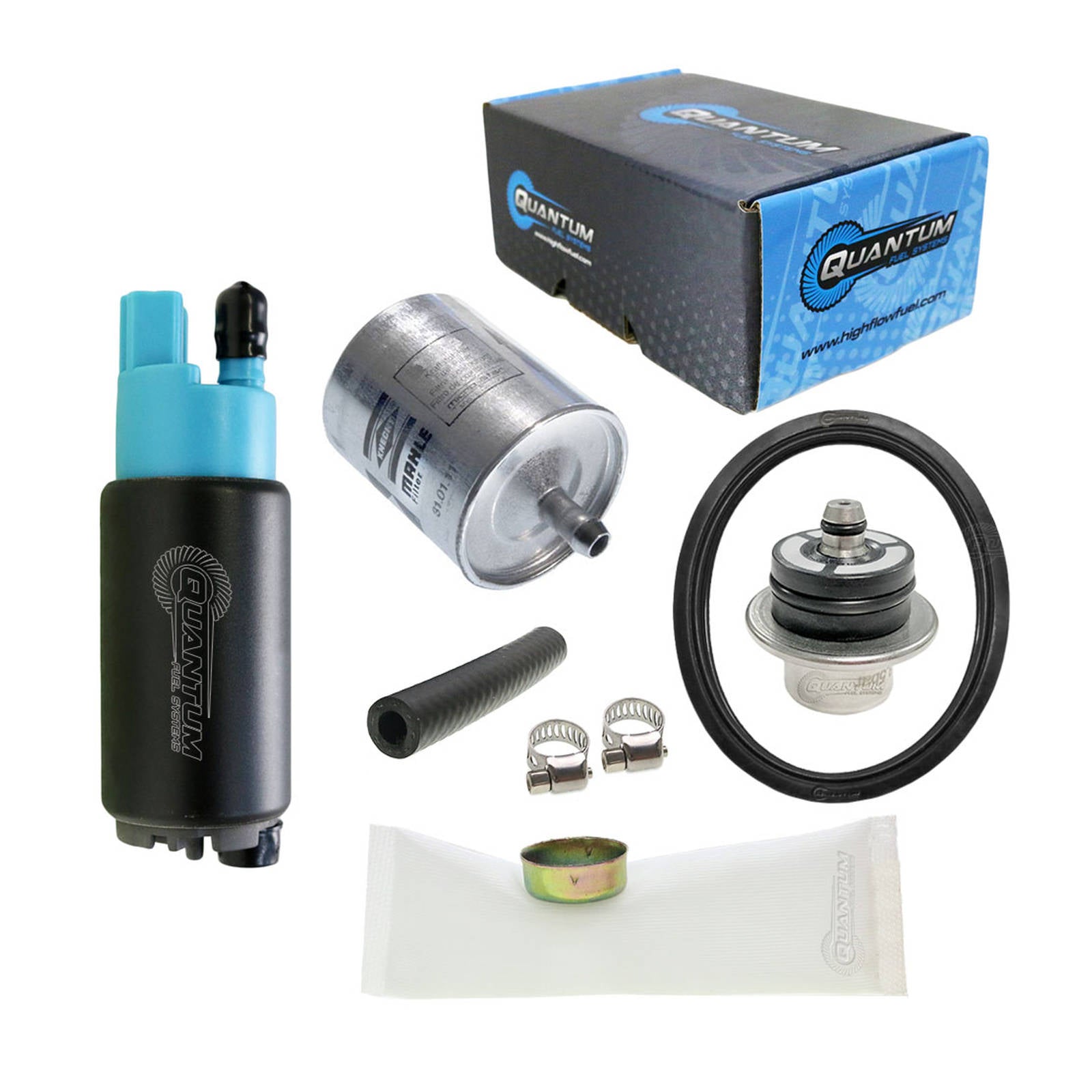 QUANTUM In-Tank EFI Fuel Pump With Regulator Tank Seal And Filter #QFHFP382BRT3F
