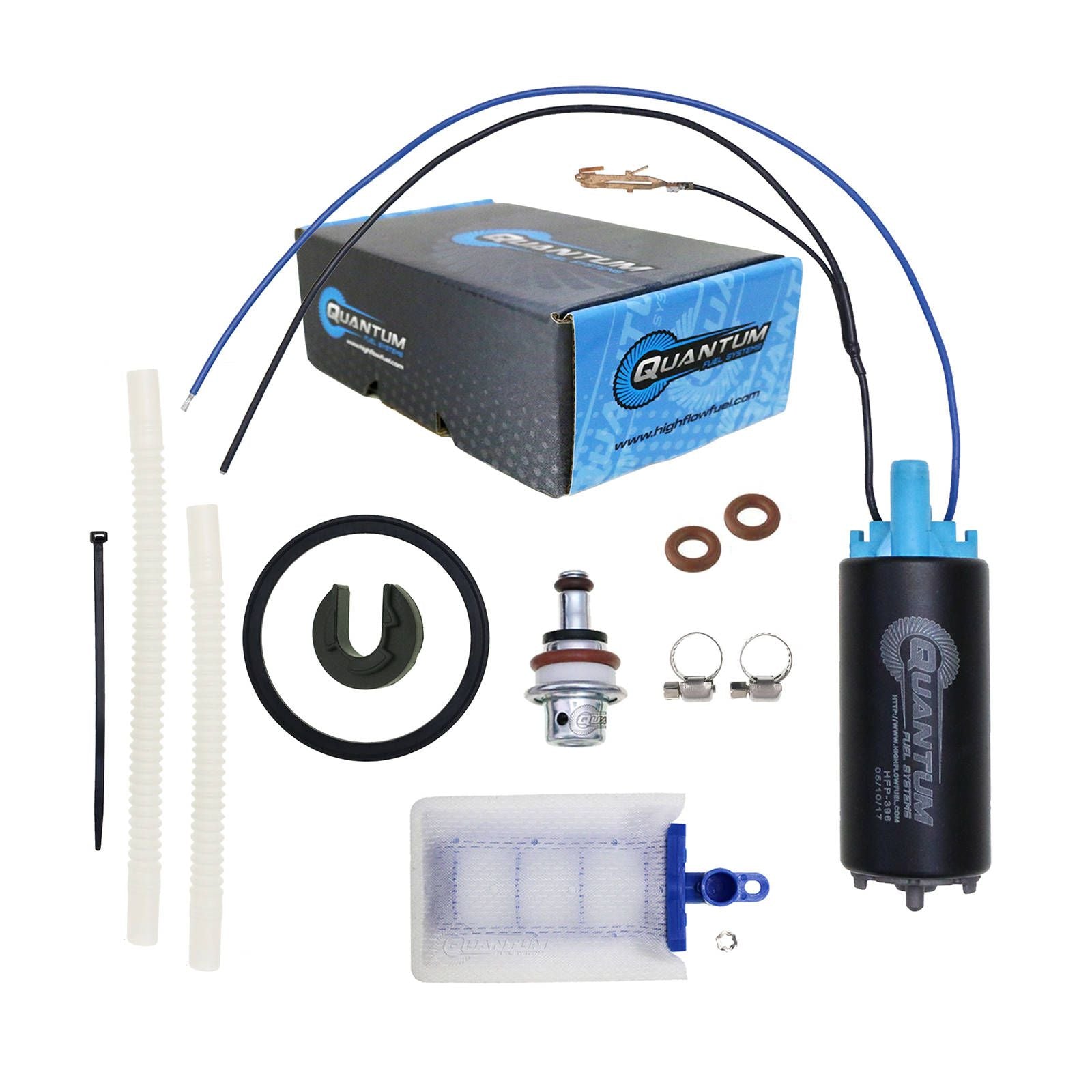 New QUANTUM In-Tank EFI Fuel Pump With Regulator #QFHFP396U4