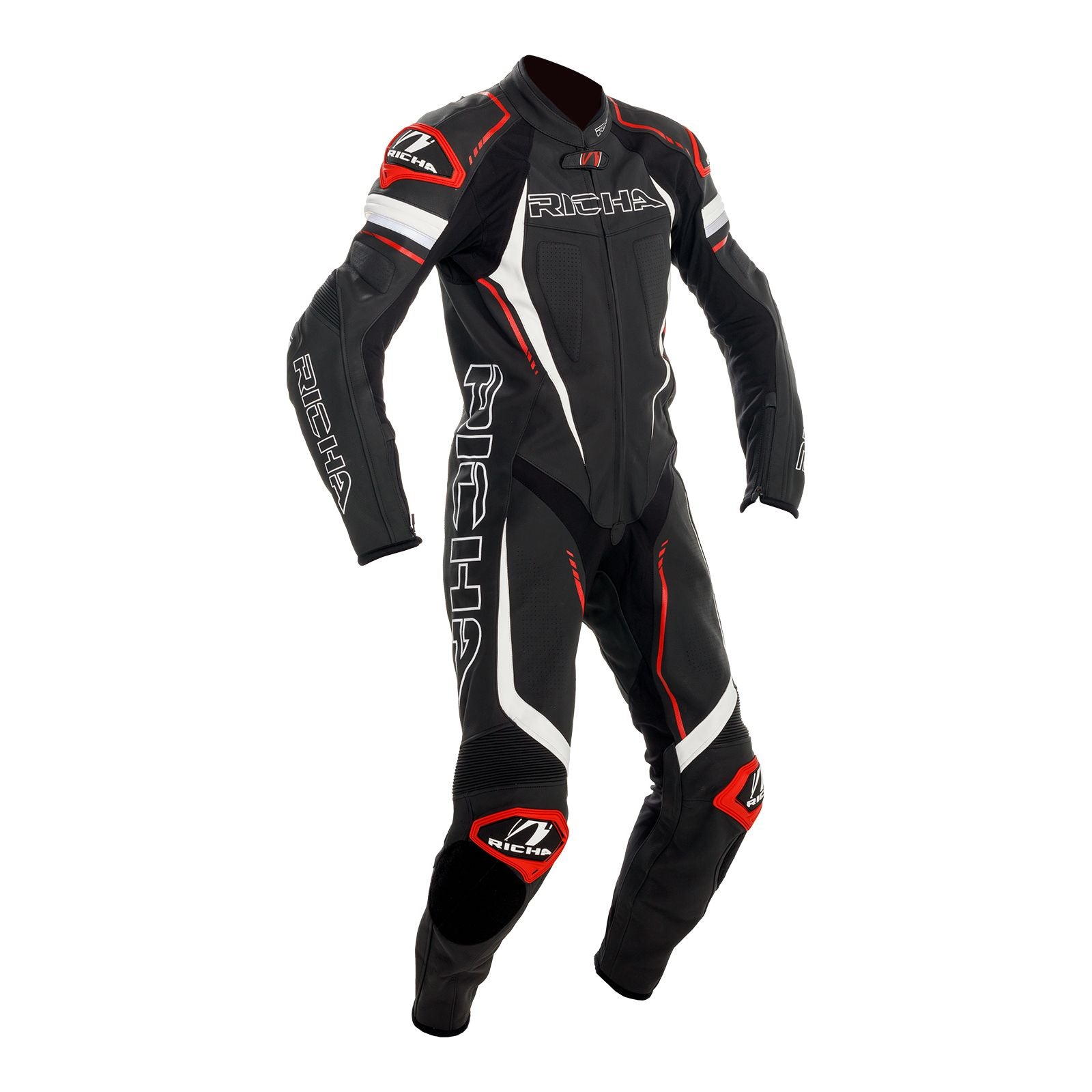 New RICHA FRANCORCHAMPS LEATHER 1PC SUIT RED//BLK 2XL // EU56 // 46 RALSFRCRB56