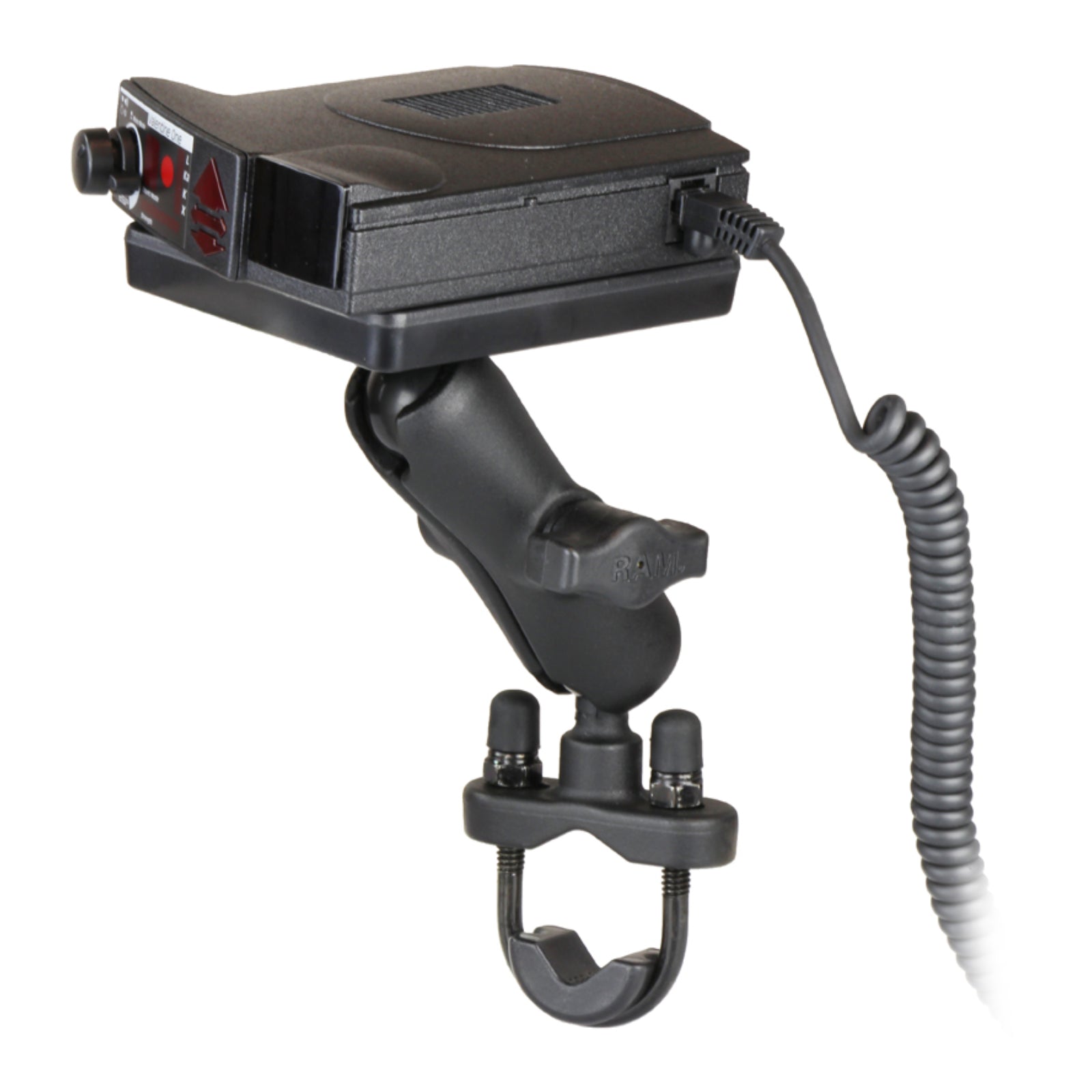RAM MOUNTS Power Plate Iii Radar Detector Mount With Handlebar U-Bolt Base