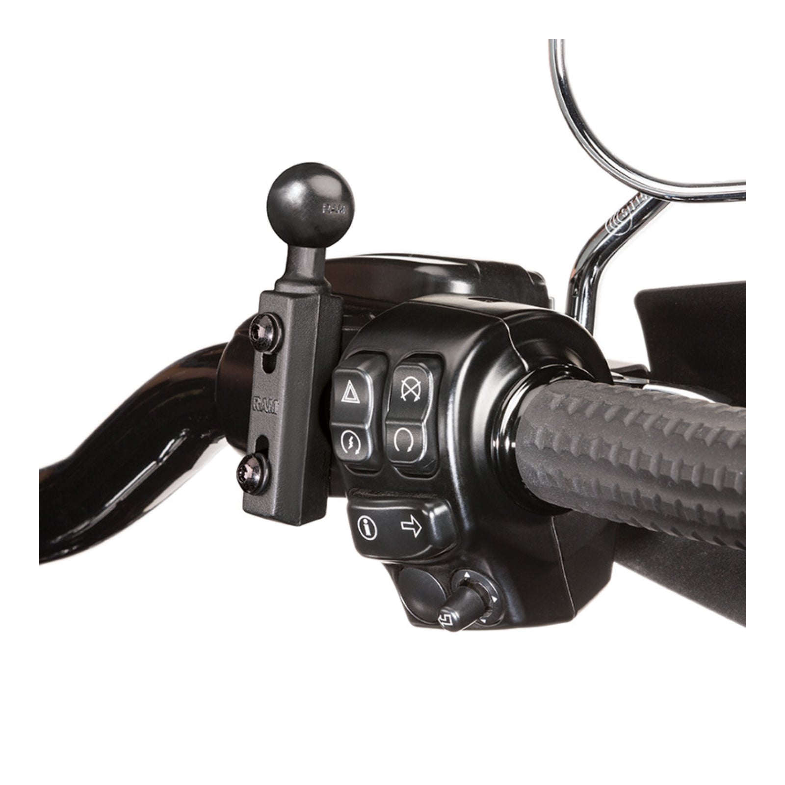 New RAM MOUNTS Motorcycle Brake / Clutch Reservoir Ball Base #RAMB3091U