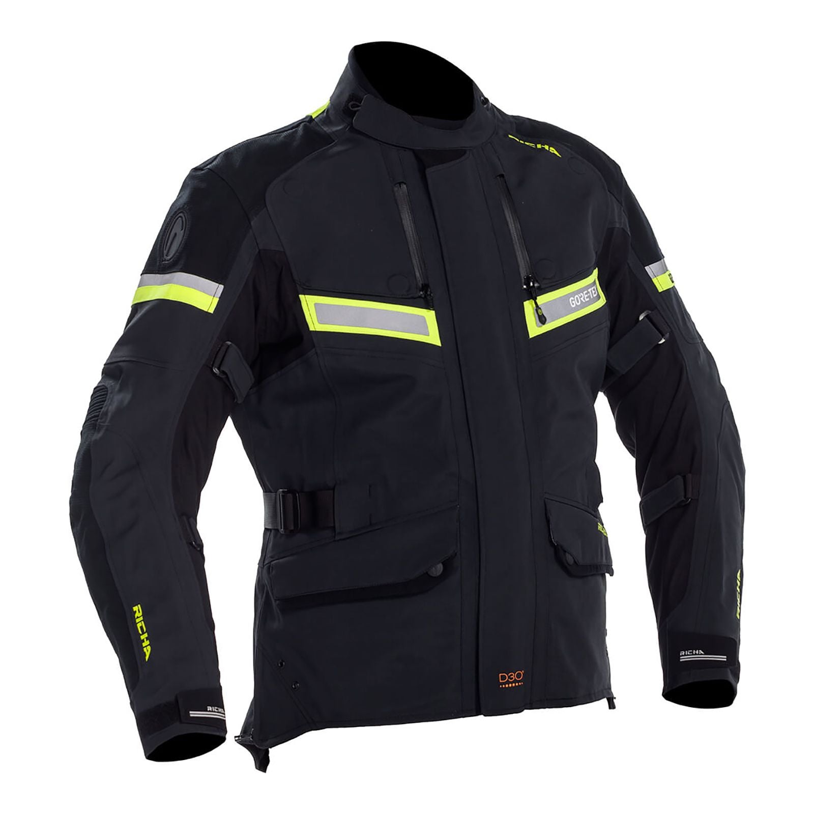 New RICHA ATLANTIC JACKET GORE-TEX BLK//YEL XL RATJATLBYXL