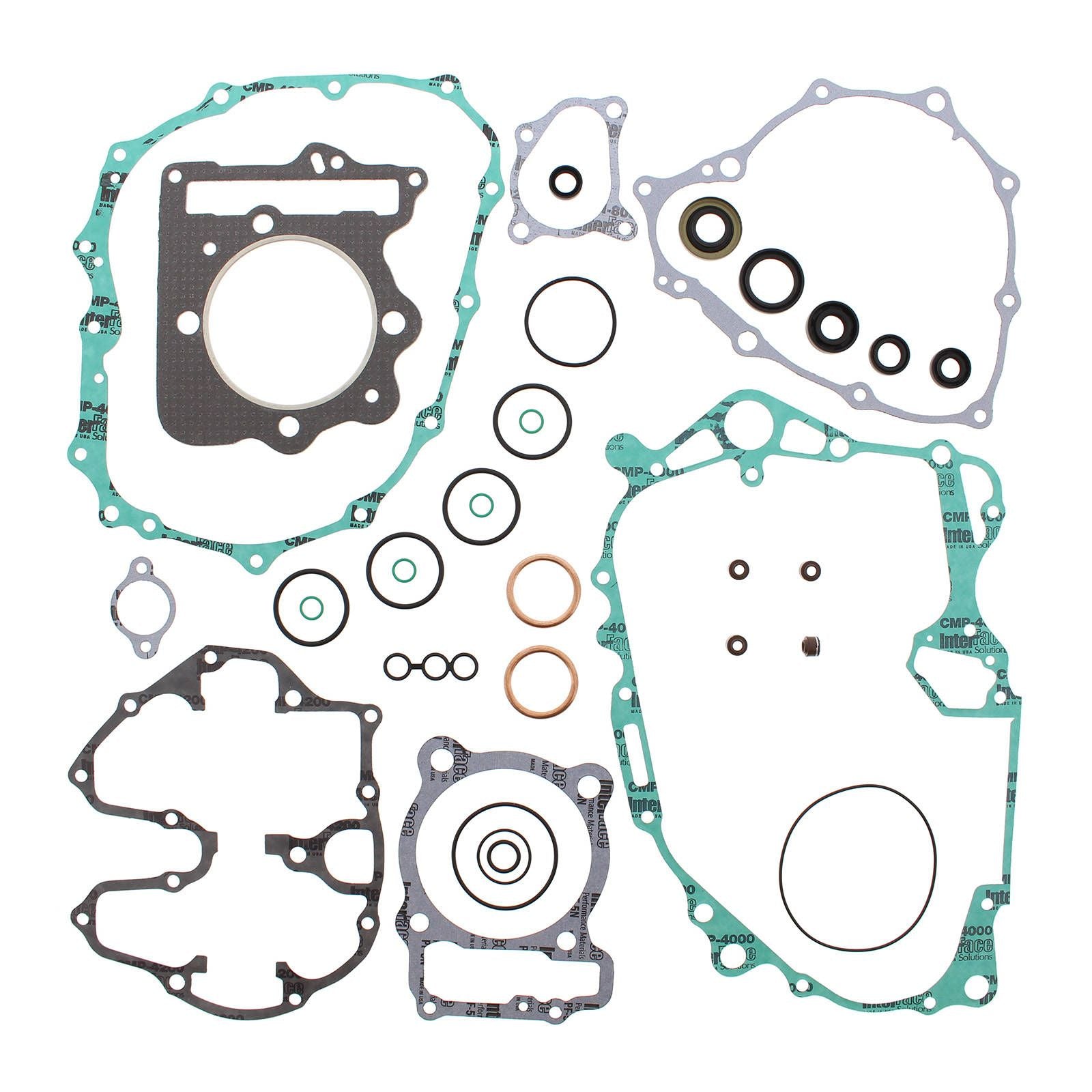 New VERTEX Engine Complete Gasket Set With Oil Seals For Honda #VER811894