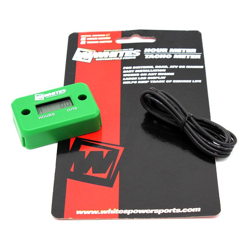 New WHITES Hour Meter - Green #WPHMGRN
