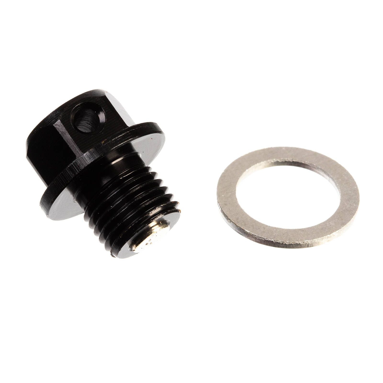 New WHITES Magnetic Sump Plug M12 x 10 x 1.25 - Black #WPMDP1210125K