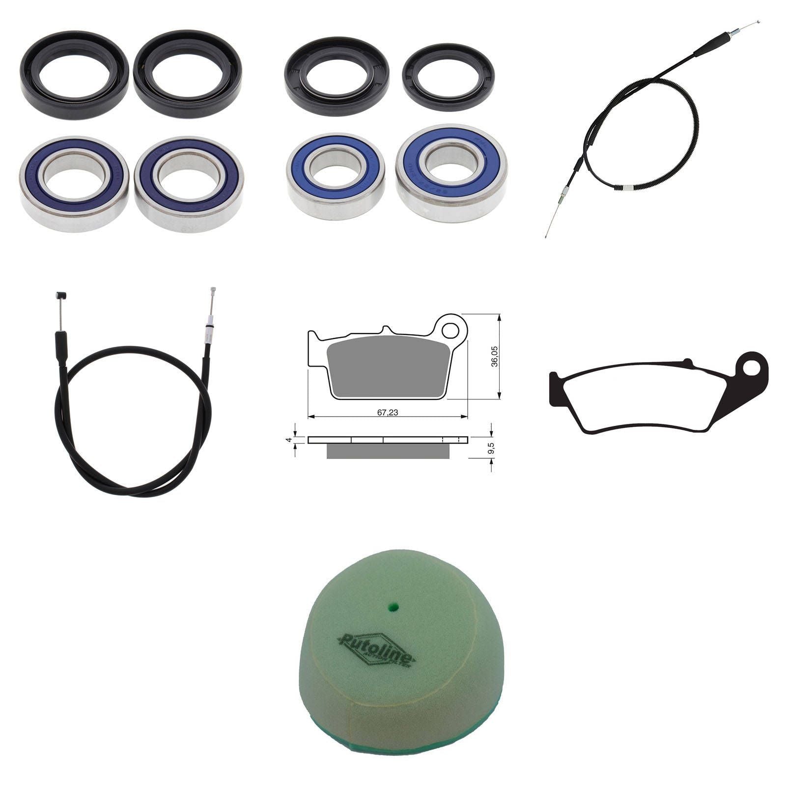 New WHITES Off Road Refurb Kit For Yamaha YZ250 2006-2007 #WPRDB07024
