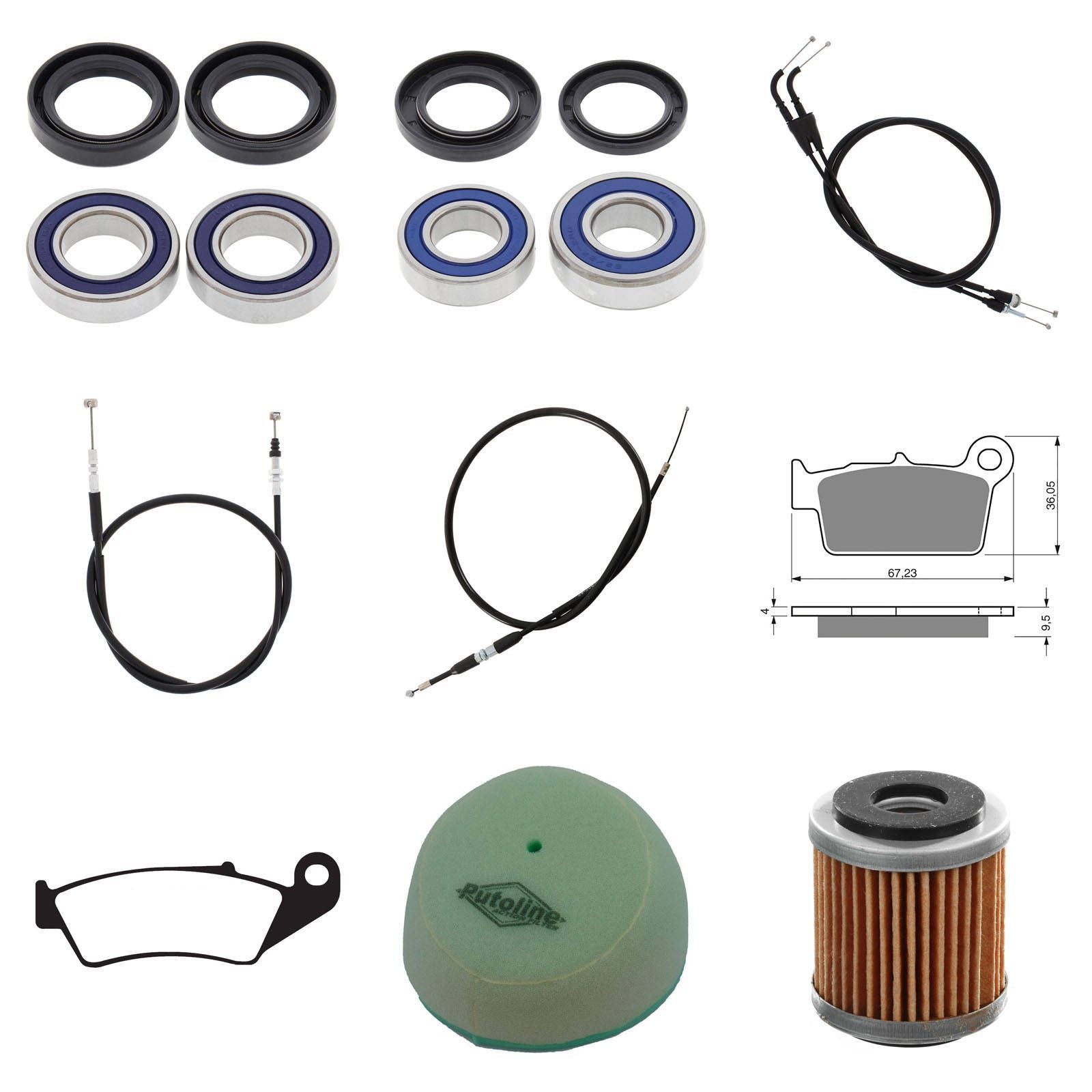 New WHITES Off Road Refurb Kit For Yamaha YZ250F 2006 #WPRDB07029
