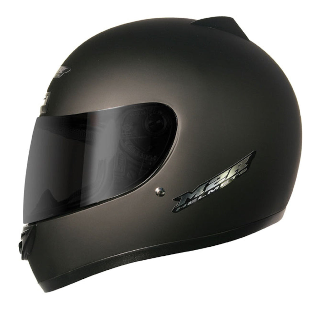 M2R M1 Full Face Motorcycle Helmet Racing ABS - Matt Black - M #1110325
