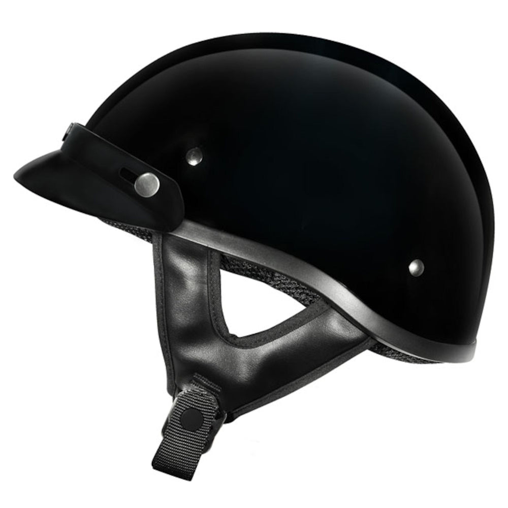 M2R Rebel Classic shorty open face helmet - Black - XS #1113531