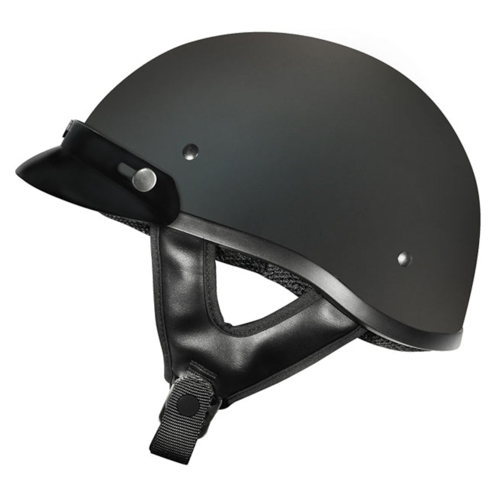 M2R Rebel Classic shorty open face helmet - Matt Black - XS #1113538