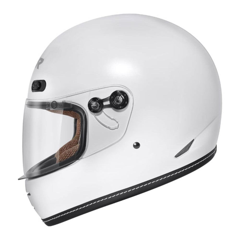 M2R Bolster F-9 Full Face Motorcycle Helmet - Off White - XL #1118715