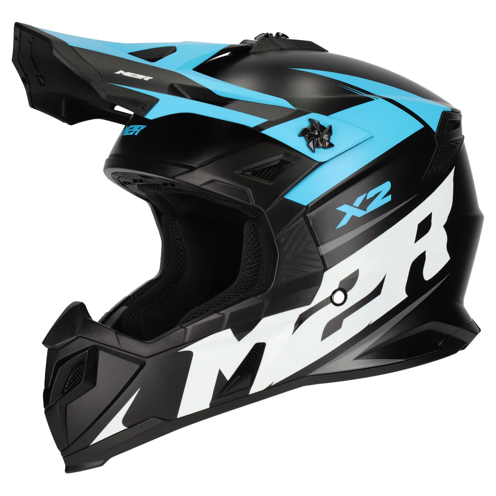M2R X2 ECE 22.06 Certified Off-Road Race Helmet - TDUB PC-2 - XL #1126025