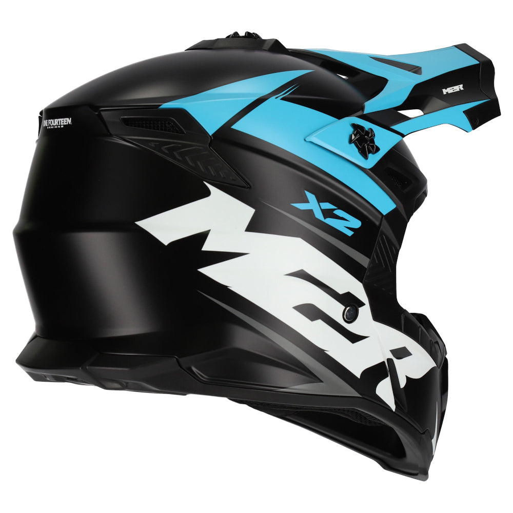 M2R X2 ECE 22.06 Certified Off-Road Race Helmet - TDUB PC-2 - XL #1126025