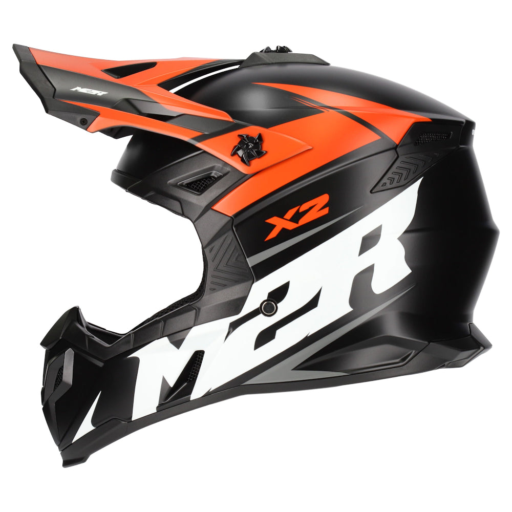 M2R X2 ECE 22.06 Certified Off-Road Race Helmet - Charger PC-8F - 2XL #1124896