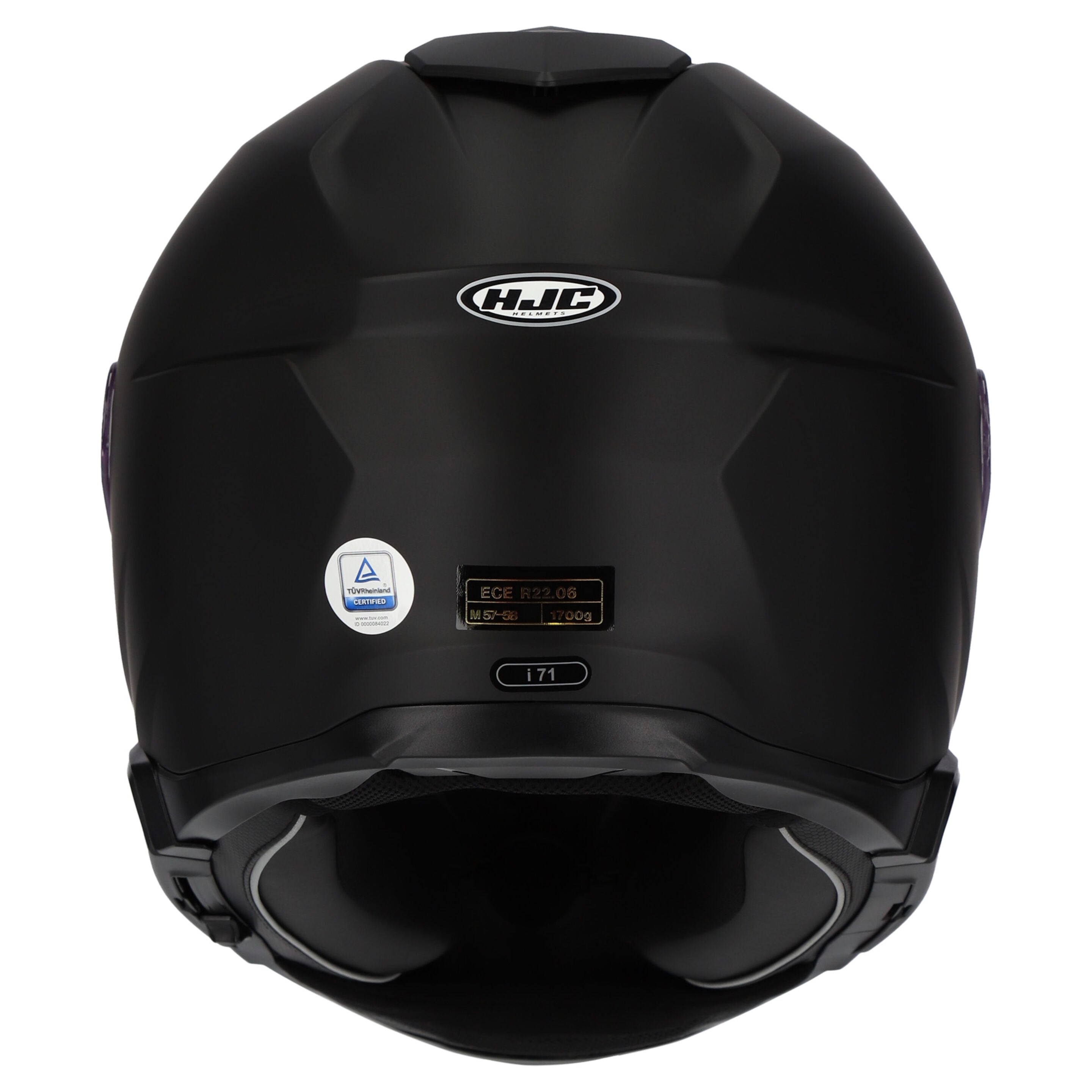 HJC I71 ECE 22.06 Certified Full Face Helmet - S.F BLACK - 2XL #1125347