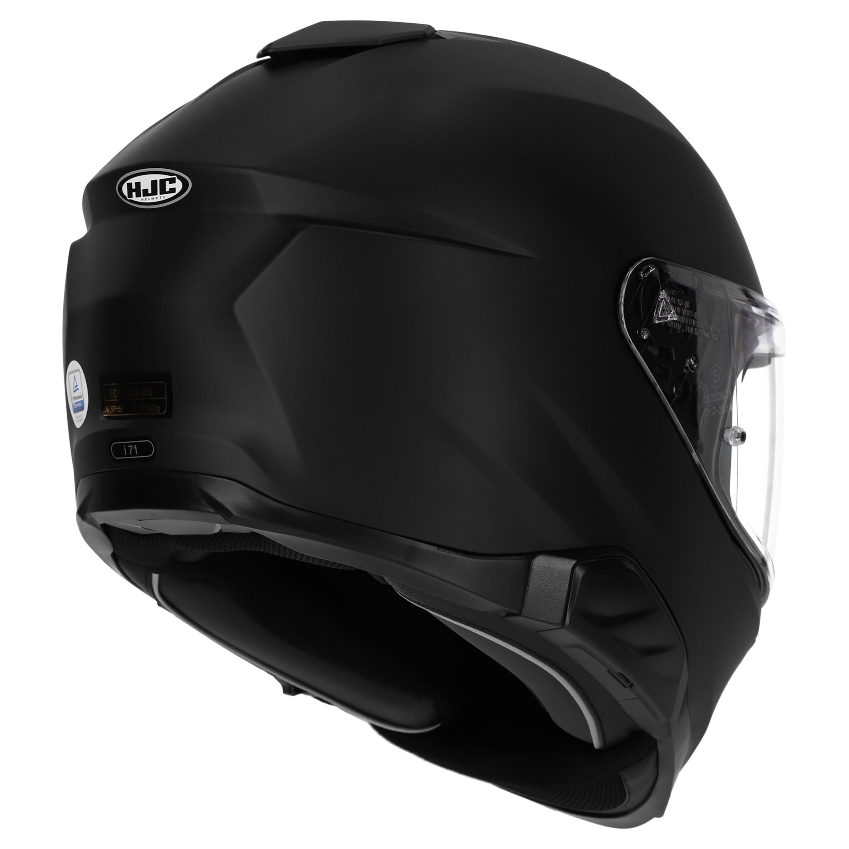 HJC I71 ECE 22.06 Certified Full Face Helmet - S.F BLACK - 2XL #1125347
