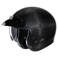 HJC V31 Carbon ECE 22.06 Certified Open Face Helmet - SOLID BLACK - XS #1125638