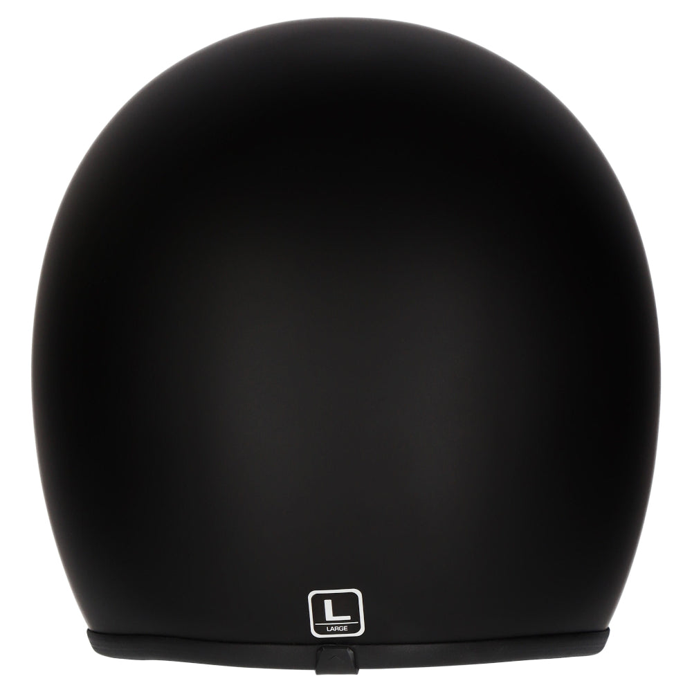 M2R Prime Open Face Motorcycle Helmet Low Slung Fit - Matt Black - S #1126341
