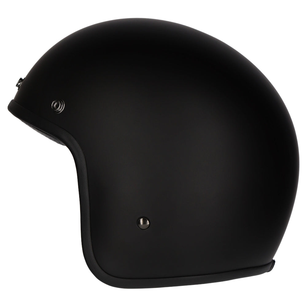 M2R Prime Open Face Motorcycle Helmet - Matt Black Studs - M #1126348