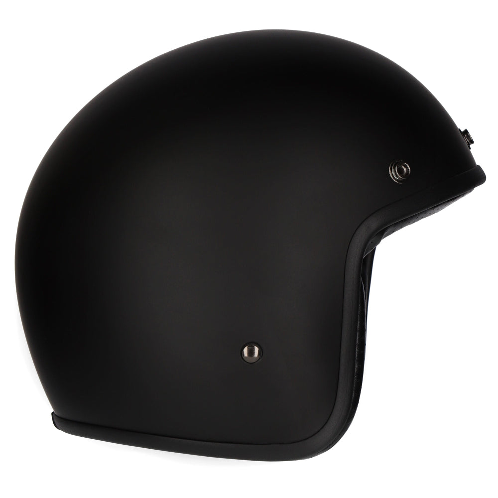 M2R Prime Open Face Motorcycle Helmet - Matt Black Studs - M #1126348