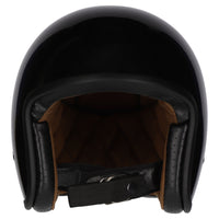 M2R Prime Open Face Motorcycle Helmet Retro Low Slung Fit - Black - XS #1126352