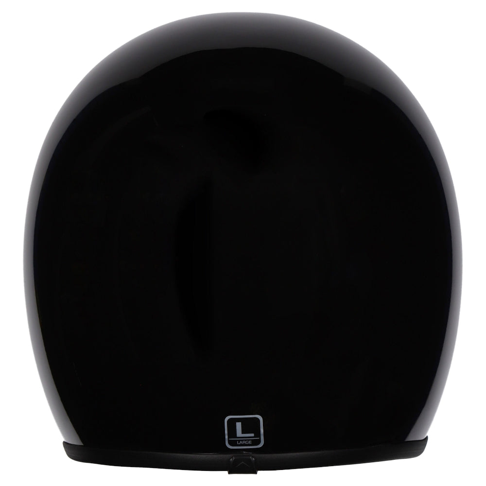 M2R Prime Open Face Motorcycle Helmet Retro Low Slung Fit - Black - XS #1126352