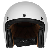 M2R Prime Open Face Motorcycle Helmet Low Slung Fit - White Studs - XL #1126362