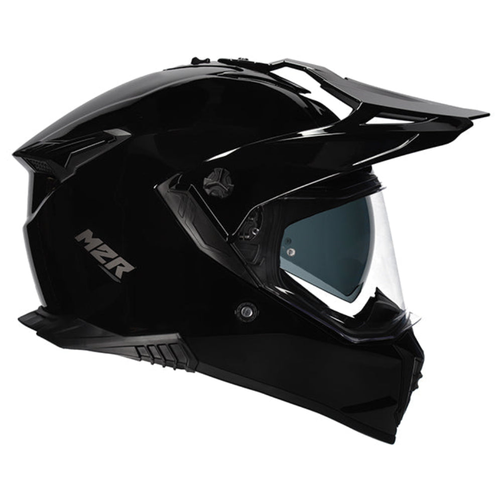 M2R Navigator Motorcycle Helmet ECE 22.06 Dual Sport - Black - 2XL #1126701