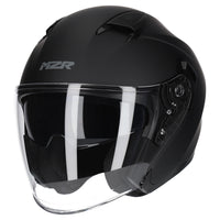 M2R Orbit ECE22.06 Certified Open Face Helmet - Matt Black - XL #1126730