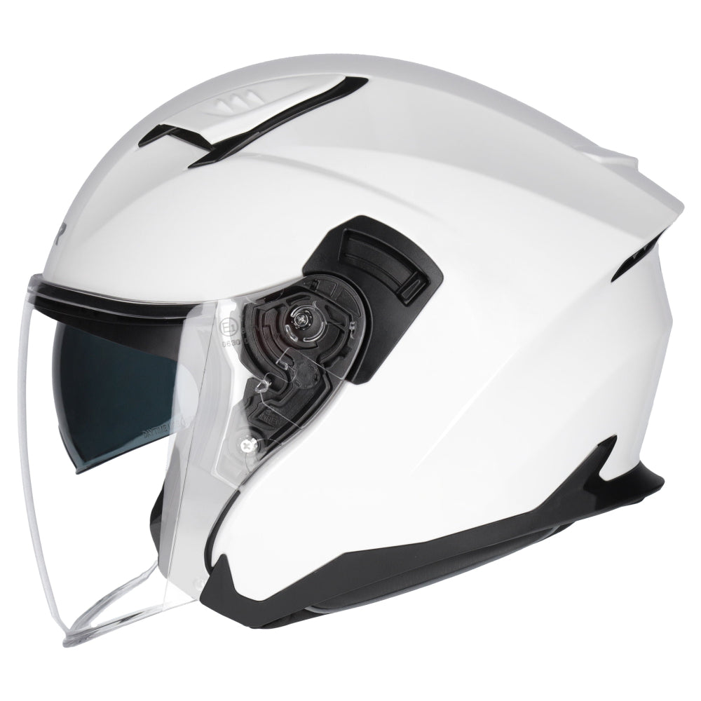 M2R Orbit ECE22.06 Certified Open Face Helmet - White - XS #1126732