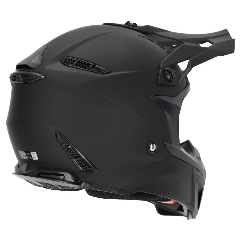 M2R X2.1 Youth ECE 22.06 Lightweight MX Helmet - Matt Black - YS #1127307