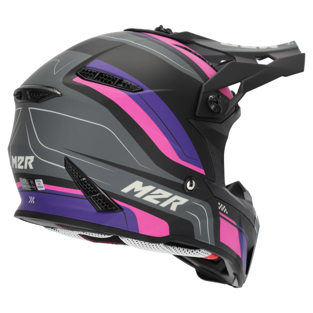 M2R X2.1 Youth ECE 22.06 Lightweight MX Helmet - PULSE PC-7F - YL #1127318