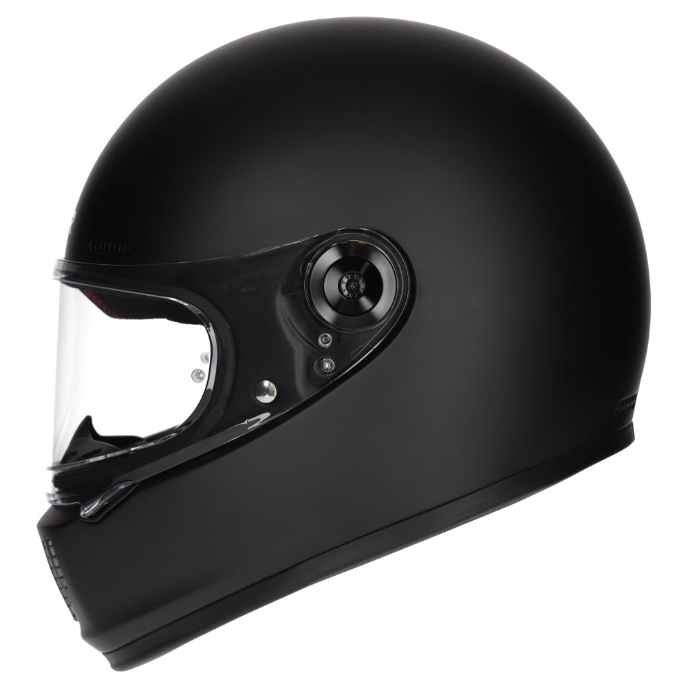 M2R Fugitive Retro ECE 22.06 Full Face Helmet - Matt Black - M #1127620