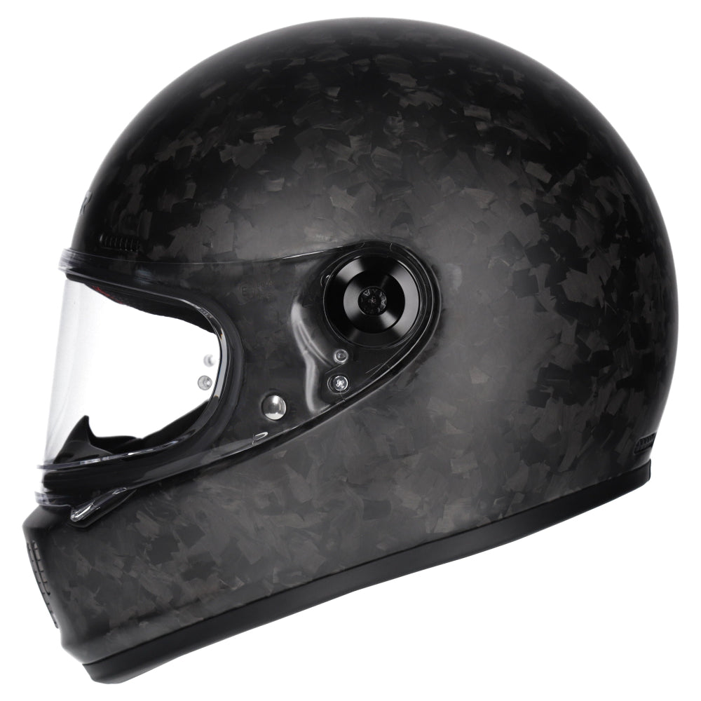 M2R Fugitive Retro ECE 22.06 Full Face Helmet - Forged Carbon - L #1127626