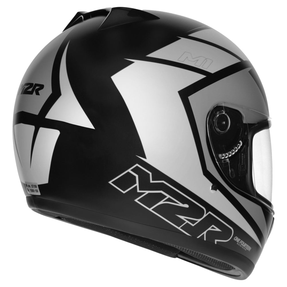 M2R M1 Full Face Motorcycle Helmet Racing ABS - CARVE PC-5F - XS #1128113